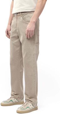 RARE RABBIT Relaxed Fit Men Beige Jeans
