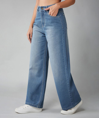 DOLCE CRUDO Flared Women Blue Jeans