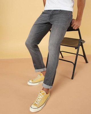 Muft Straight Fit Men Dark Grey Jeans