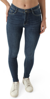 Kraus Jeans Women High-Rise Skinny Jeans Skinny Women Dark Blue Jeans