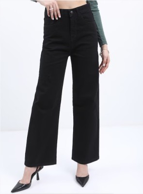 Stylefabs Flared Women Black Jeans