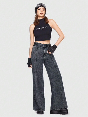 KOTTY Flared Women Black Jeans