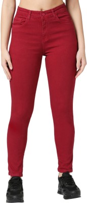 CEFALU Skinny Women Red Jeans