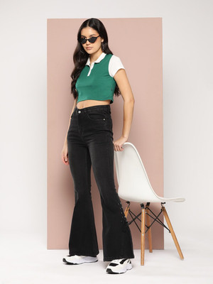 HARVARD-Boot-Leg-Women-Black-Jeans