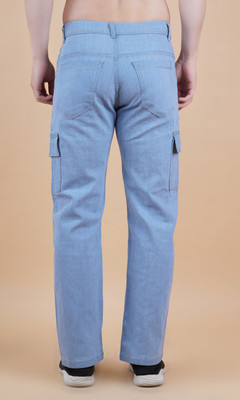 Nalaka Loose Fit Men Light Blue Jeans