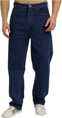 M Q Denim Straight Fit Men Dark Blue Jeans