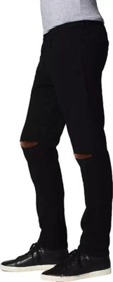 POKHINNDA Boyfriend Men Black Jeans