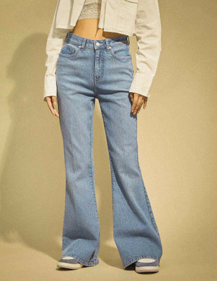 FLYING MACHINE Flared Women Blue Jeans