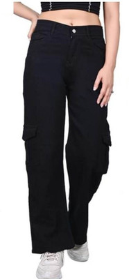HouseOfCommon Straight Fit Women Black Jeans