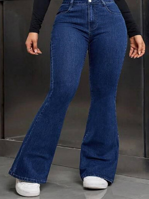 HUNTER HAYES Flared Women Dark Blue Jeans