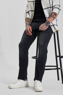 Snitch Relaxed Fit Men Dark Grey Jeans