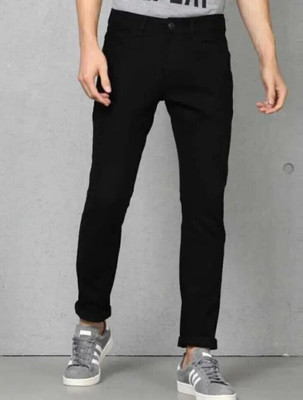 FLIECRAINE Regular Men Black Jeans