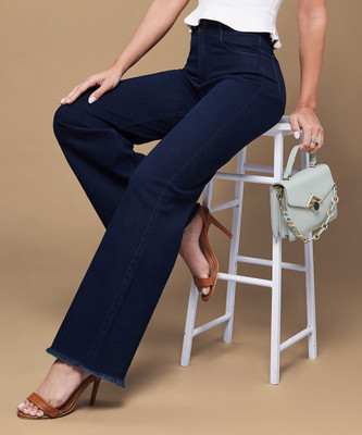 Miss Chase Flared Women Blue Jeans