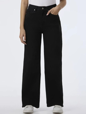 LTA Straight Fit Women Black Jeans