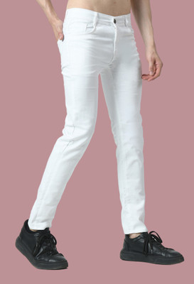 comfits Straight Fit Men White Jeans