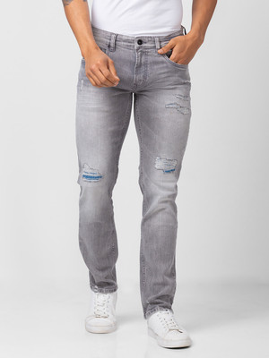 Spykar Regular Men Grey Jeans