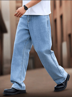 WAZWEAR Straight Fit Men Light Blue Jeans