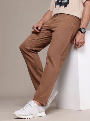 Roadster Relaxed Fit Men Brown Jeans