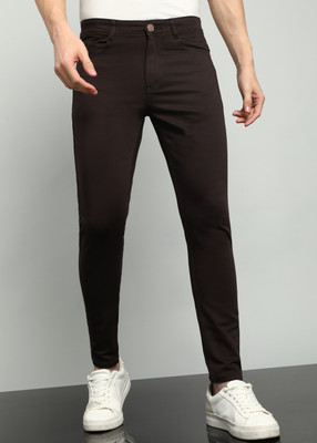 A Flash Slim Men Brown Jeans
