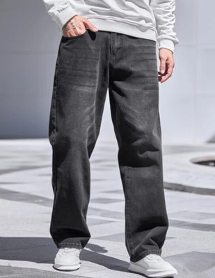 JAAR FASHION Loose Fit Men Black Jeans