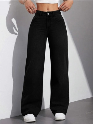 M MODDY Straight Fit Women Black Jeans