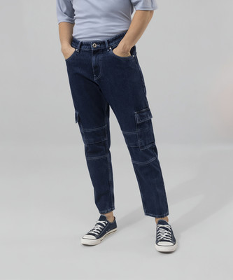 Snitch Regular Men Dark Blue Jeans