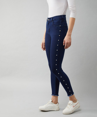 DOLCE CRUDO Skinny Women Dark Blue Jeans
