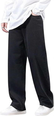 Denim Hawk Loose Fit Men Black Jeans