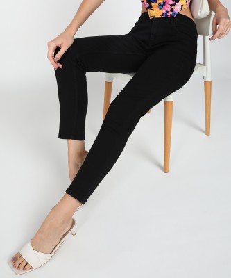 NUMERO UNO Sustainable Denim Slim Women Black Jeans