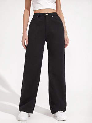 lovely london Flared Women Black Jeans