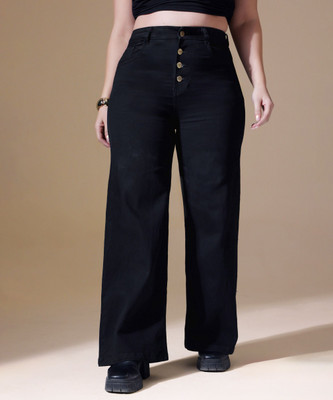 Miss Chase Relaxed Fit Women Black Jeans