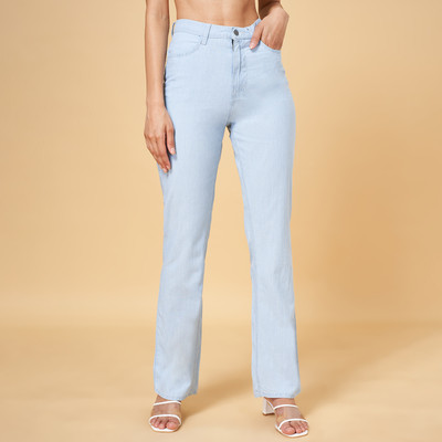 YU by Pantaloons Flared Women Blue Jeans