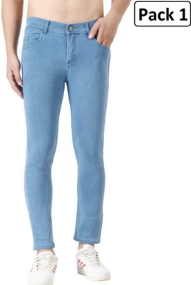BOTUMQUTE Slim Men Light Blue Jeans