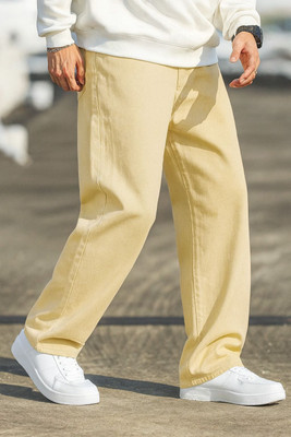 Denim Asia Loose Fit Men Beige Jeans
