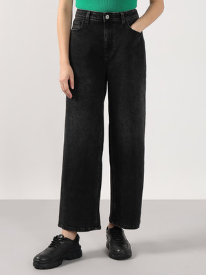 VERO MODA Straight Fit Women Black Jeans