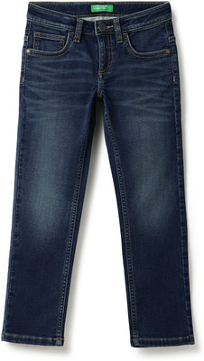 United Colors of Benetton Slim Baby Boys Blue Jeans