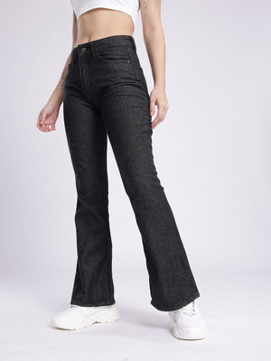 Glitchez Boot-Leg Women Dark Grey Jeans