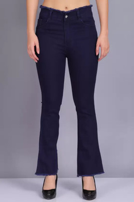 Miss Oops Boot-Leg Girls Dark Blue Jeans