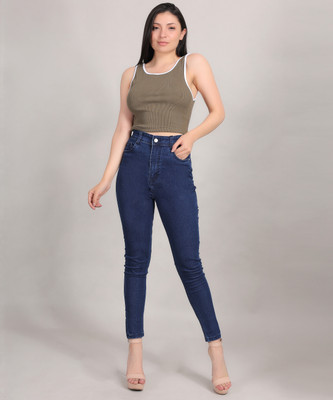 ROYAL MAJESTY Skinny Women Dark Blue Jeans