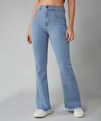 DOLCE CRUDO Boot-Leg Women Blue Jeans