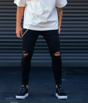 KINGDOM FASHION Slim Men Black Jeans