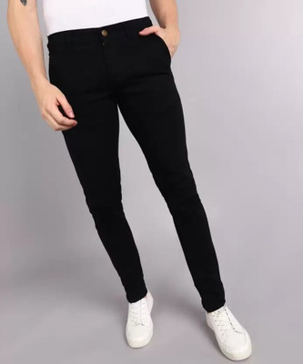 Maahhit Slim Men Black Jeans