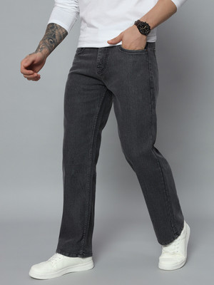 HIGH DENIM Straight Fit Men Dark Grey Jeans