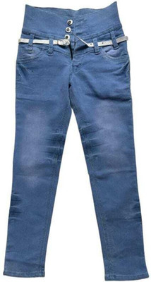 BAANDHAVIE Slim Girls Blue Jeans