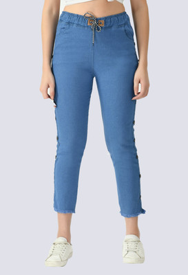 Ira Collections Jogger Fit Women Light Blue Jeans