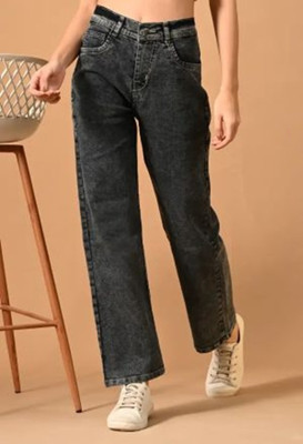 mevan Loose Fit Women Black Jeans