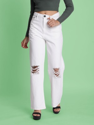 Bene Kleed Relaxed Fit Women White Jeans