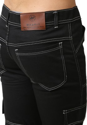 Maahit Jogger Fit Men Black Jeans