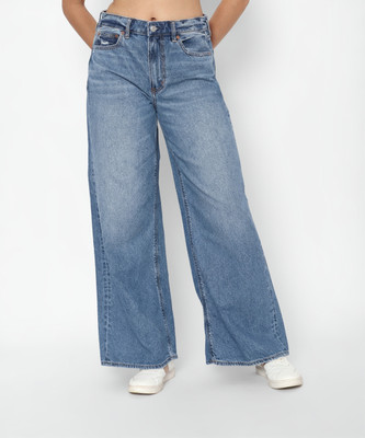 American Eagle Flared Women Blue Jeans