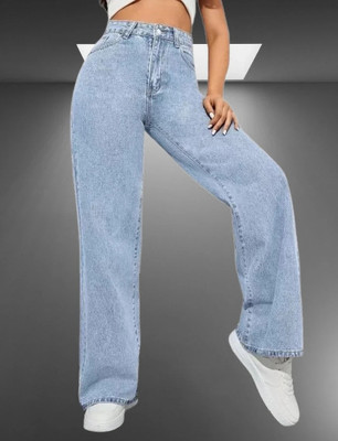 VK Fashion Straight Fit Women Light Blue Jeans